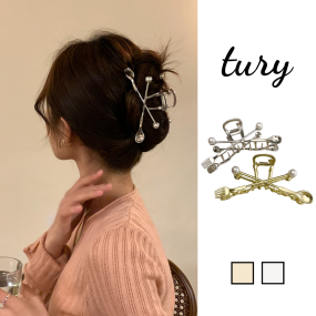 Kẹp Tóc Càng Cua Nữ, Kẹp Kim Loại Họa Tiết Muỗng Nĩa Độc Đáo Thời Trang Hàn Quốc - TURY - Mã KT062