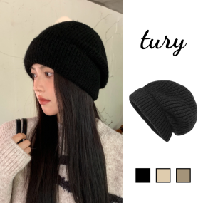 Mũ Beret Len Unisex Nam Nữ - Tury - Nón Trùm Tai Chất Đan Dày Dặn Họa tiết Sọc Trơn Ấm Áp Thời Trang Thu Đông Basic - NL015
