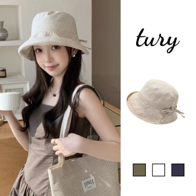Mũ xô vành tròn kẻ caro che nắng - Mã NV098 