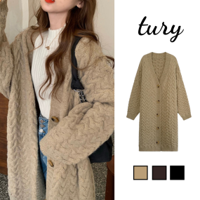[Hàng Xịn, Giá Tốt] Áo Khoác Len Thừng ( Áo Khoác Cardigan Dài) Phong Cách Hàn Quốc Basic - Tury - Mã TA012