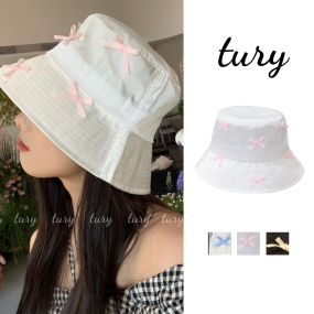 Nón Bucket Unisex, Nón Tai Bèo Chất Cotton Đính Nơ Xin Xắn Dễ Thương Che Nắng Thời Trang Hàn Quốc - TURY - Mã NV063