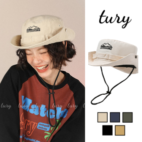 Mũ cao bồi unisex nam nữ, nón cotton dày dặn họa tiết trơn phối OUTDOORS phong cách cá tính thời trang xuân hè - Mã NV038