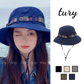 Mũ Bucket Unisex, Nón Tai Bèo Phối Viền Thổ Cẩm Che Nắng Đi Dã Ngoại Thời Trang Mùa Hè - TURY - Mã NV039