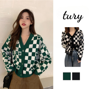Áo Gile Unisex Cổ Chữ V Chất Len Cao Cấp Họa Tiết Kẻ Ngang Basic Hàn Quốc Thời Trang Thu Đông - Tury - MÃ TA030
