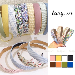 Băng Đô Cài Tóc Hoa Nữ Unisex -Tury Bờm Tóc Bản Mỏng Nhẹ Đầu Thanh Lịch Nhiều Mẫu Mã Cho Các Nàng Diện Phố - CT012