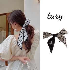 Khăn Turban quấn túi xách, cột tóc mẫu bướm và hoa - TD080