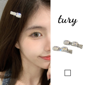 Kẹp Tóc bạc mẫu đôi vuông lớn - Mã KT080