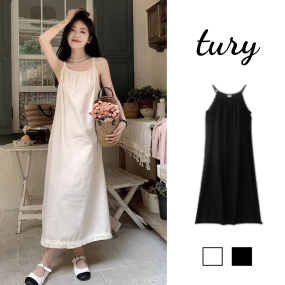 Váy dài đi biển không tay cổ yếm - AH031 