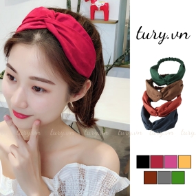 Băng Đô Cài Tóc Nữ Unisex -Tury- Bờm Tóc Vải Nhung Quấn Đầu Trang Điểm Tiện Lợi Nữ Tính Thời Trang Hằng Ngày -BD002